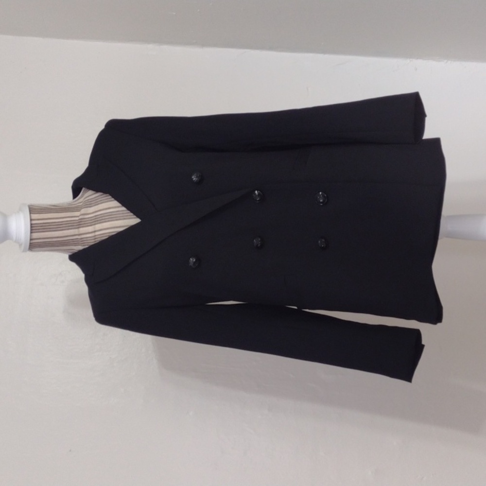 H&M Black Double-Breasted Blazer